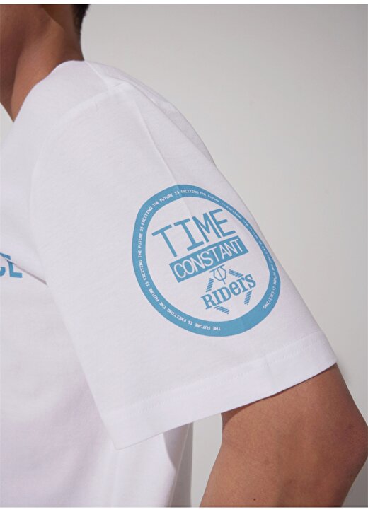 Riders By Lee Bisiklet Yaka Beyaz Erkek T-Shirt L231725100 T-Shirt 3