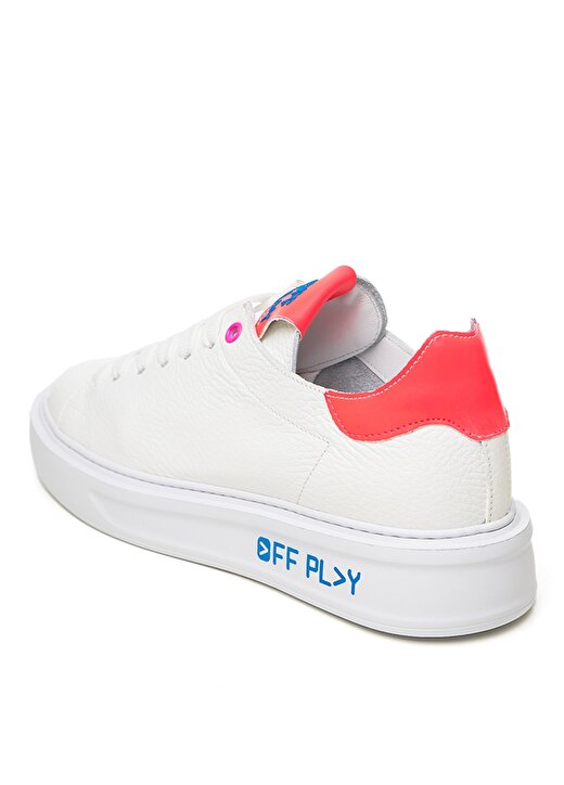 Off Play Beyaz Kadın Deri Sneaker XWFIRENZE1CV02GM12 4
