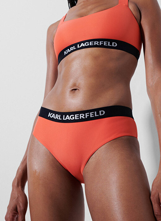 KARL LAGERFELD Turuncu Kadın Bikini Alt 230W2214 1