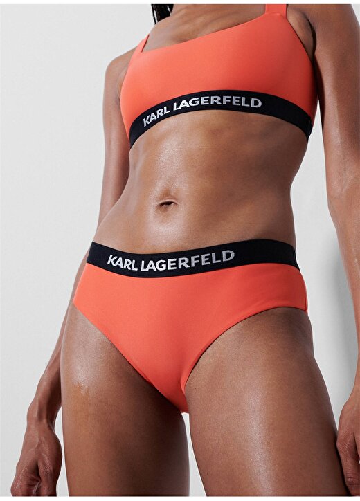 KARL LAGERFELD Turuncu Kadın Bikini Alt 230W2214 1