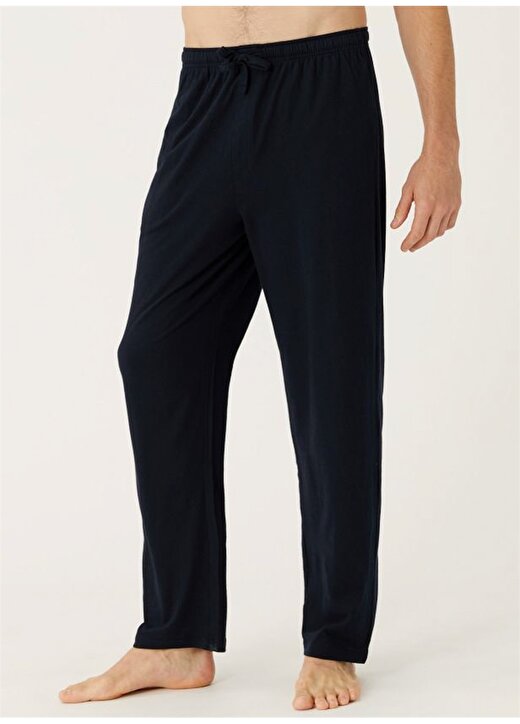 Marks & Spencer Açık Mavi - Lacivert Erkek Saf Pamuklu 2'Li Pijama Altı Seti 500 2