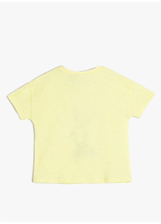 Koton Baskılı Sarı Kız Bebek T-Shirt 3SMG10146AK 4