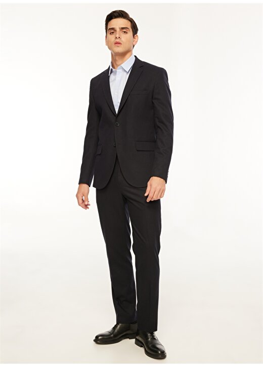Fabrika Normal Bel Basic Lacivert Erkek Takım Elbise F3WM-TKM 501 1
