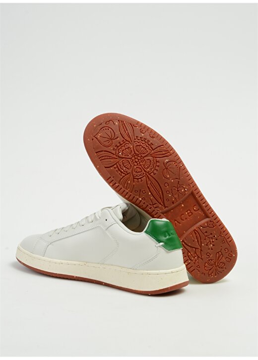 Acbc Beyaz - Yeşil Erkek Deri Sneaker SHACBTL 4