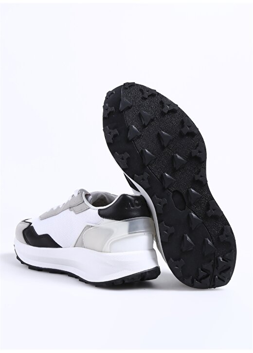 Acbc Beyaz - Siyah Erkek Deri Sneaker SHACBRUN 4