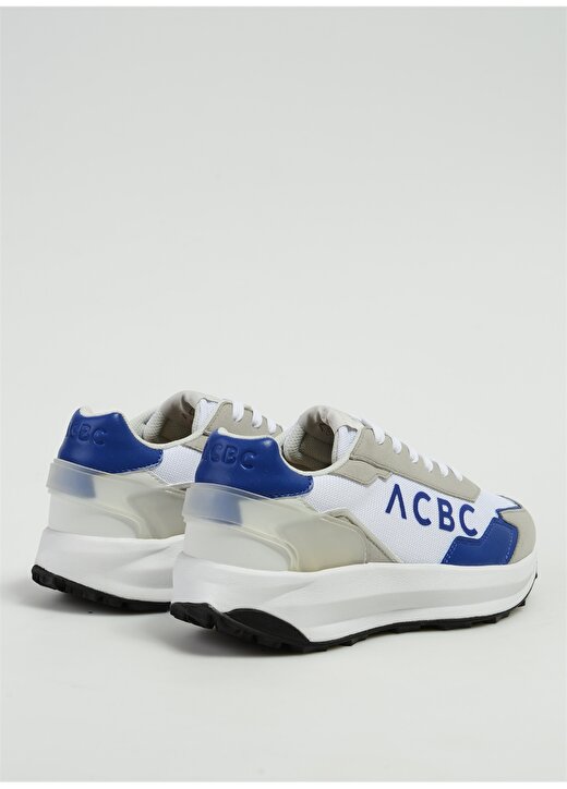 Acbc Beyaz - Mavi Erkek Deri Sneaker SHACBRUN 3