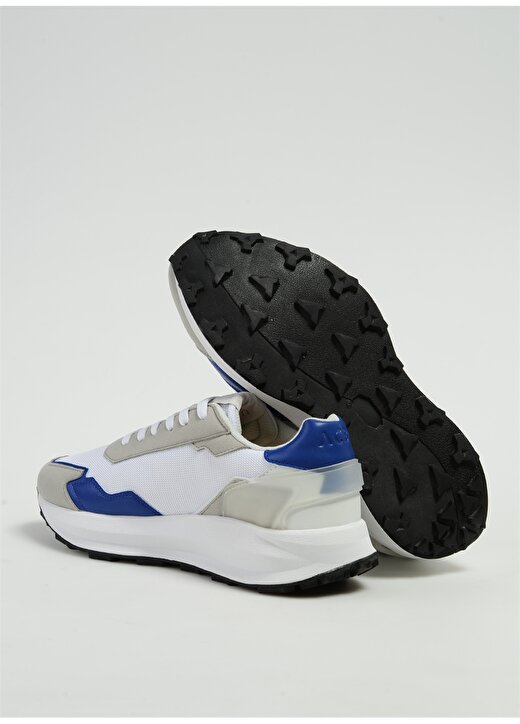 Acbc Beyaz - Mavi Erkek Deri Sneaker SHACBRUN 4