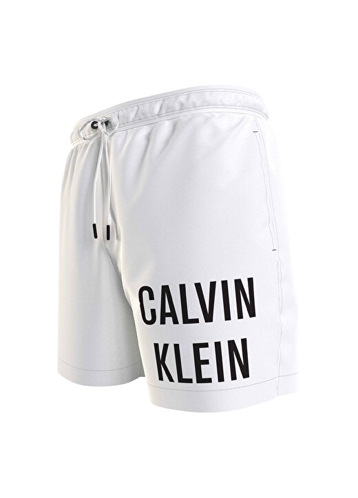 Calvin Klein Beyaz Erkek Şort Mayo KM0KM00739YCD 2