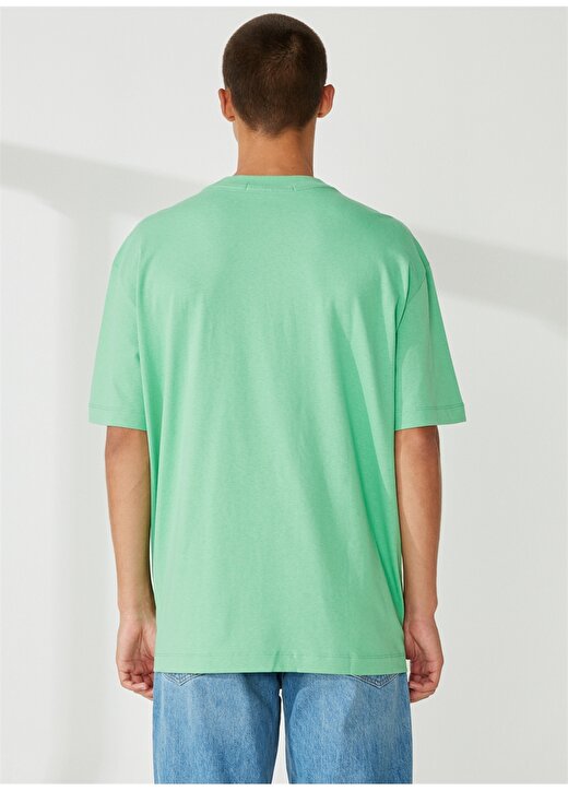 Calvin Klein Jeans Bisiklet Yaka Baskılı Yeşil Erkek T-Shirt J30J323307L1C 4