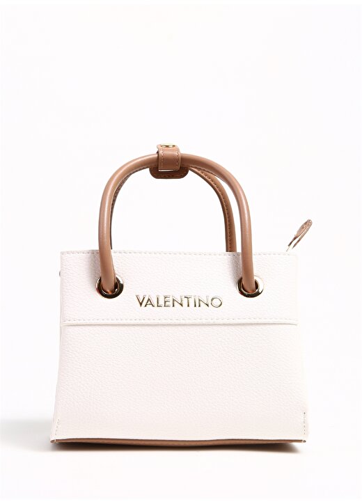 Valentino Beyaz Kadın 21X15x9 Cm El Çantası VBS5A805173 1
