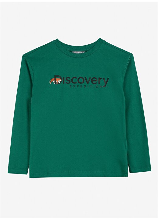 Discovery Expedition Baskılı Yeşil Erkek Çocuk T-Shirt D3WB-TST2 1