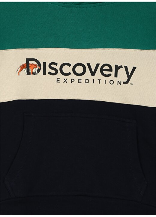 Discovery Expedition Blok Desenli Erkek Çocuk Lacivert Sweatshırt D3WB-SWT28 3