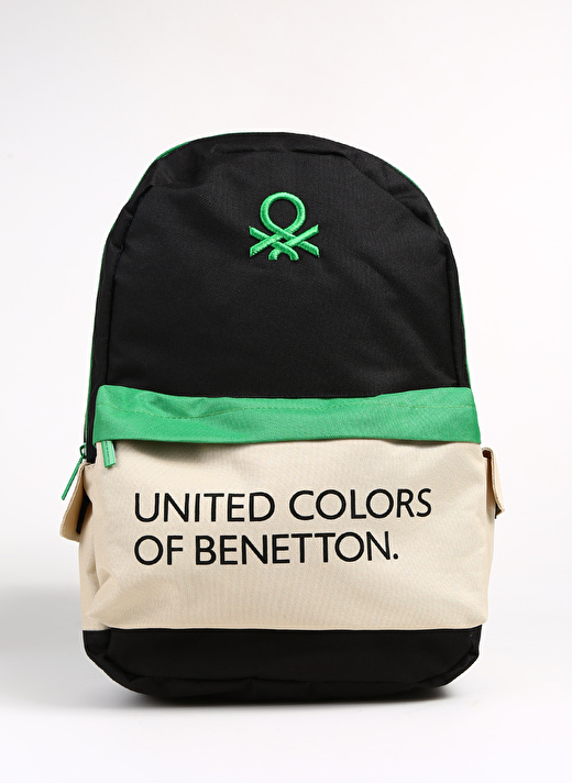 Benetton Siyah - Yeşil Erkek Çocuk Sırt Çantası BENETTON 3700       1