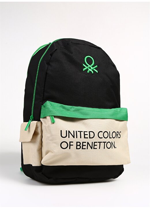 Benetton Siyah - Yeşil Erkek Çocuk Sırt Çantası BENETTON 3700 2