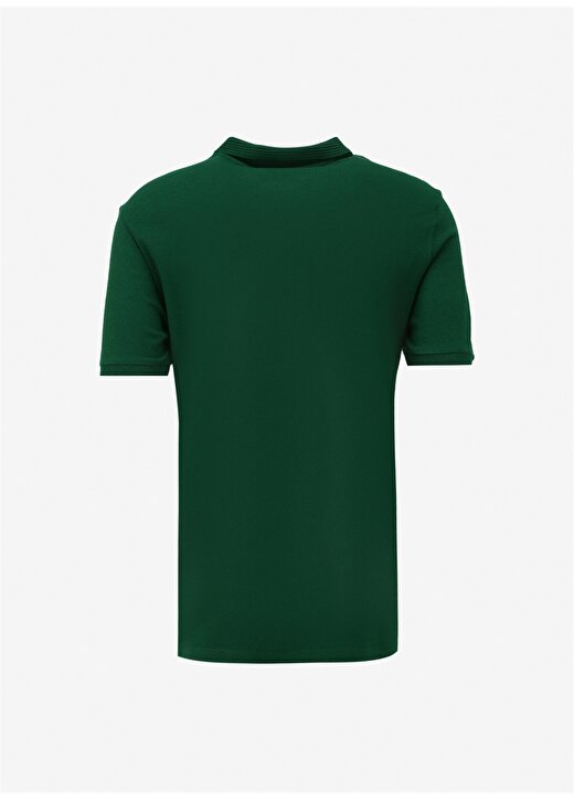 Back And Bond Polo Yaka Düz Koyu Yeşil Erkek T-Shirt B32S10015 2