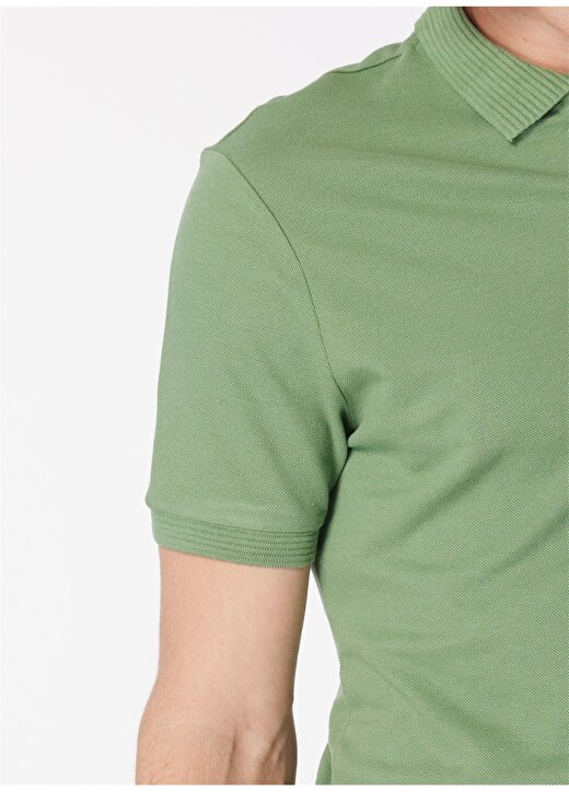 Back And Bond Polo Yaka Düz Su Yeşili Erkek T-Shirt B32S10015 4