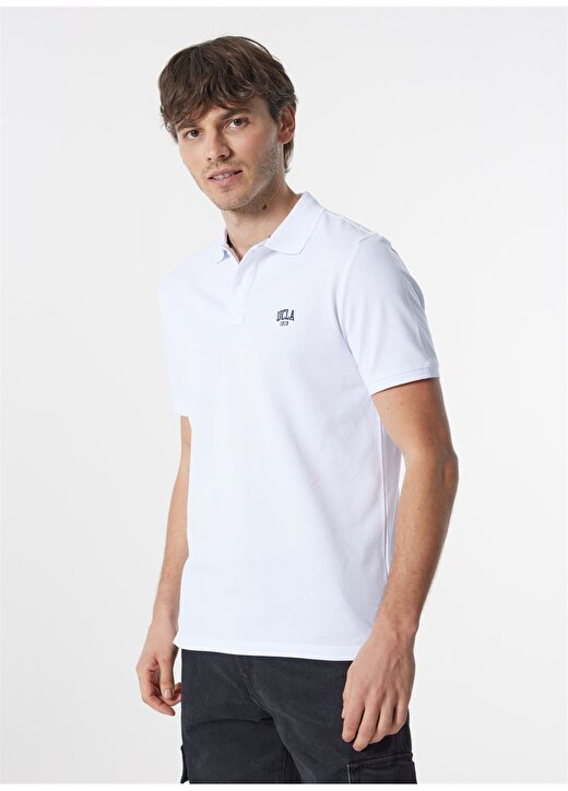 Ucla Polo Yaka Beyaz Erkek T-Shirt LAKES 2
