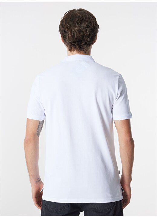 Ucla Polo Yaka Beyaz Erkek T-Shirt LAKES 4