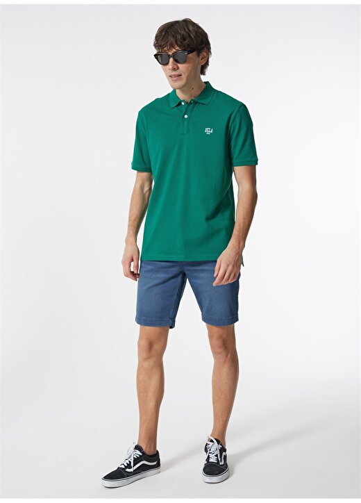 Ucla Polo Yaka Yeşil Erkek T-Shirt LAKES3 1