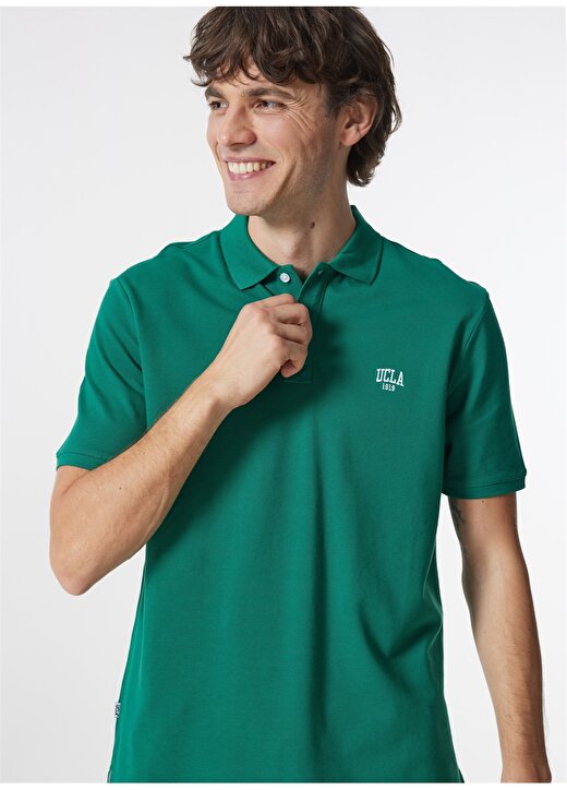 Ucla Polo Yaka Yeşil Erkek T-Shirt LAKES3 2