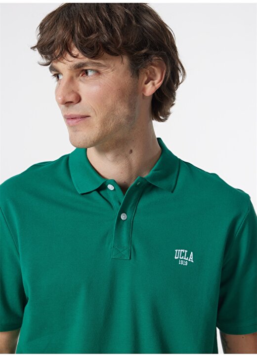 Ucla Polo Yaka Yeşil Erkek T-Shirt LAKES3 4