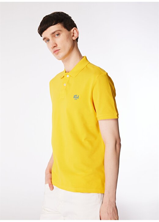 Ucla Polo Yaka Sarı Erkek T-Shirt LAKES 3