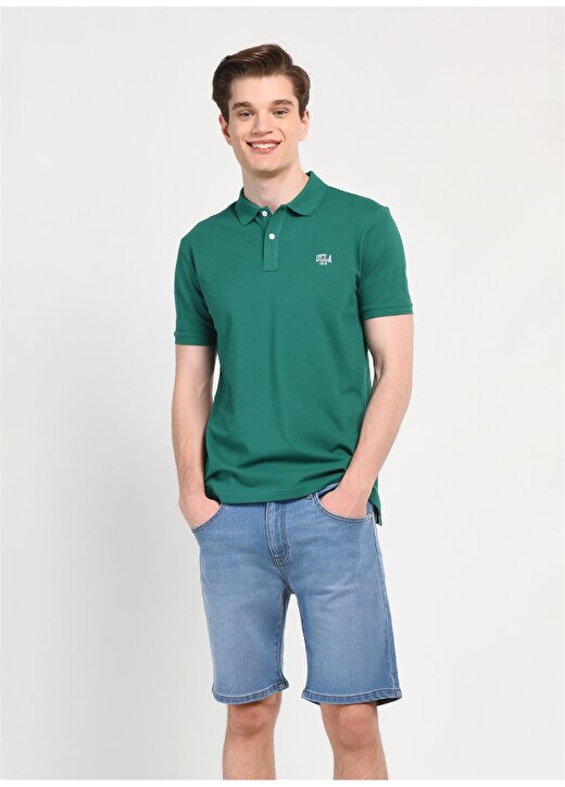 Ucla Polo Yaka Yeşil Erkek T-Shirt LAKES4 1