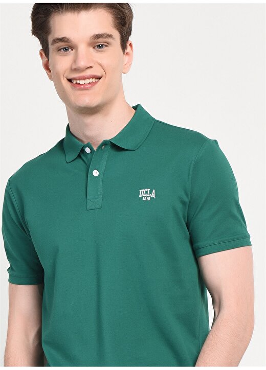 Ucla Polo Yaka Yeşil Erkek T-Shirt LAKES4 2