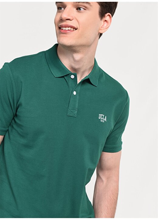 Ucla Polo Yaka Yeşil Erkek T-Shirt LAKES4 3