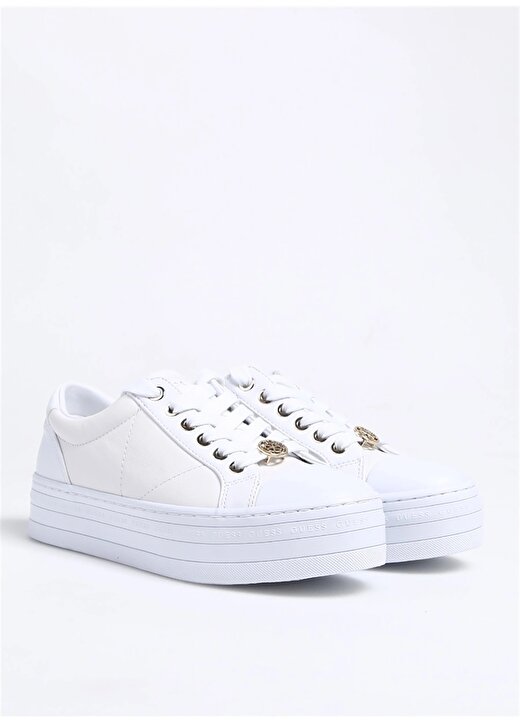 Guess Beyaz Kadın Sneaker FL5BLSLEA12-WHITE 2