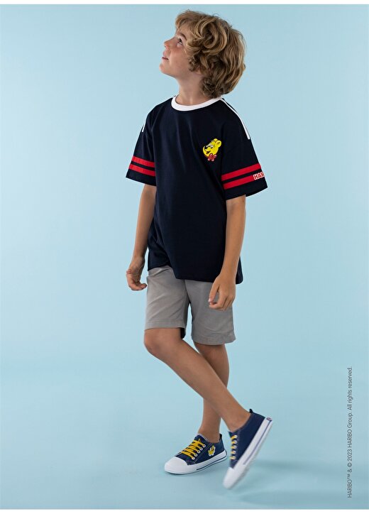 Haribo Baskılı Lacivert Erkek Çocuk T-Shirt HRBTXT003 3
