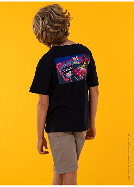 Haribo Baskılı Lacivert Erkek Çocuk T-Shirt HRBTXT007 2