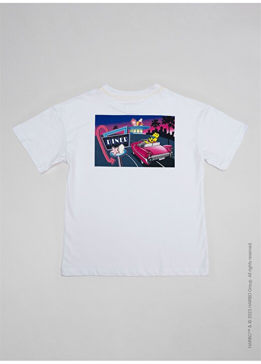 Haribo Baskılı Beyaz Erkek Çocuk T-Shirt HRBTXT007 2