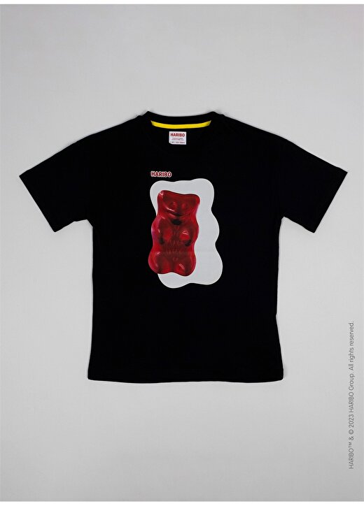 Haribo Baskılı Siyah Erkek Çocuk T-Shirt HRBTXT010 3