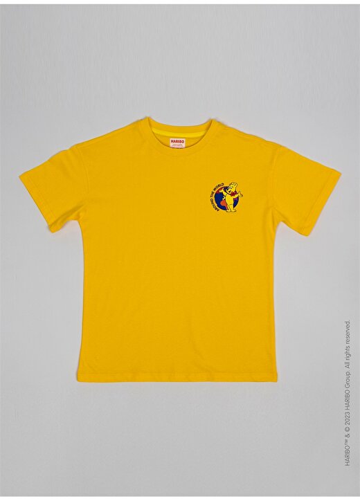 Haribo Baskılı Sarı Kız Çocuk T-Shirt HRBTXT100 3