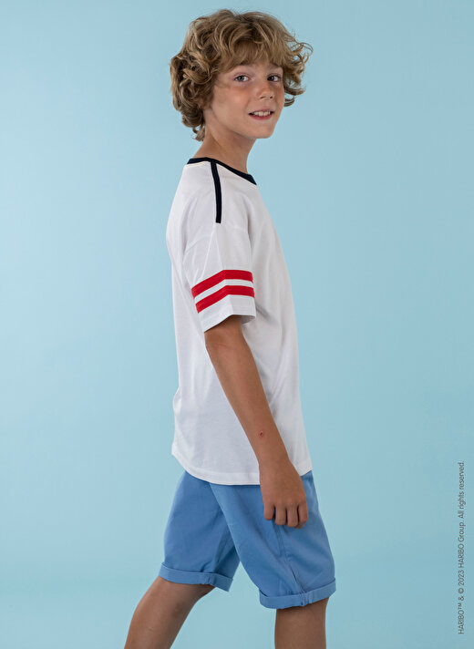 Haribo Baskılı Beyaz Erkek Çocuk T-Shirt HRBTXT003 2
