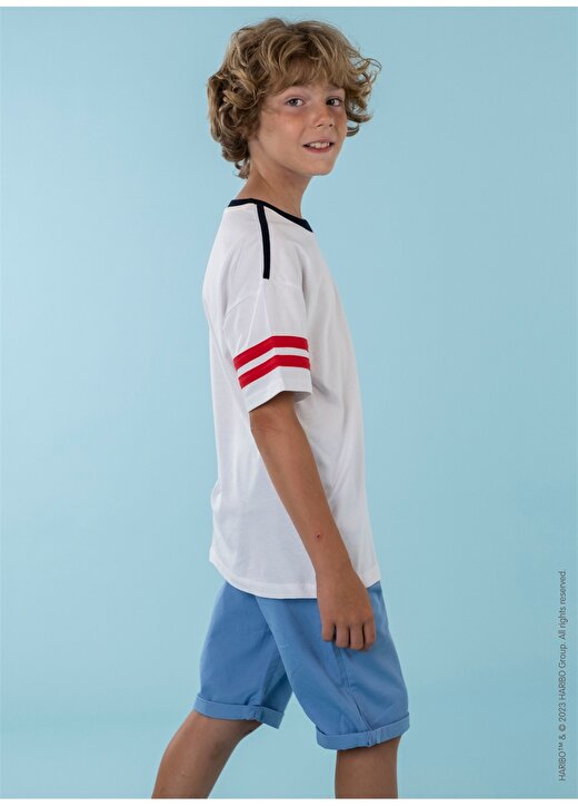 Haribo Baskılı Beyaz Erkek Çocuk T-Shirt HRBTXT003 2
