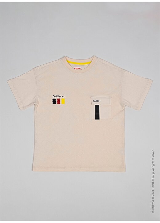 Haribo Baskılı Krem Erkek Çocuk T-Shirt HRBTXT004 4