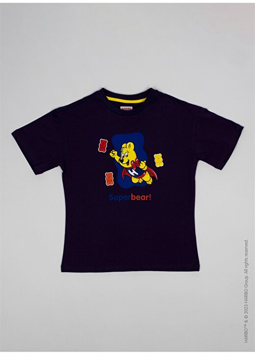 Haribo Baskılı Mor Kız Çocuk T-Shirt HRBTXT108 3