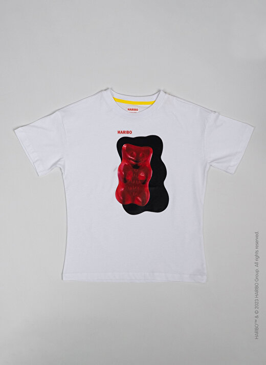Haribo Baskılı Beyaz Erkek Çocuk T-Shirt HRBTXT010 3