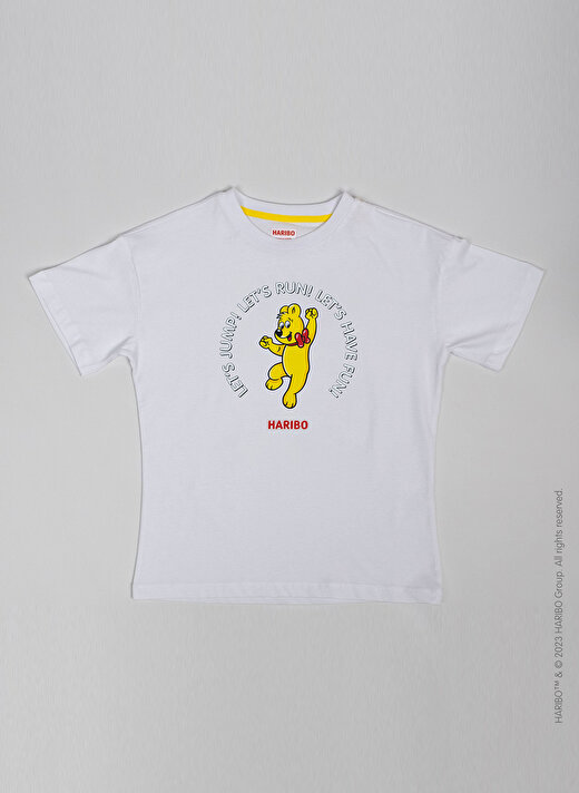 Haribo Baskılı Beyaz Erkek Çocuk T-Shirt HRBTXT101 2