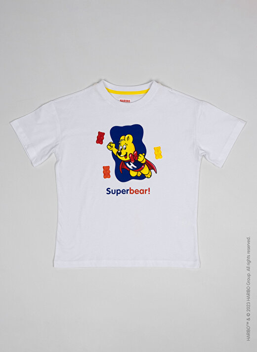 Haribo Baskılı Beyaz Erkek Çocuk T-Shirt HRBTXT108 3