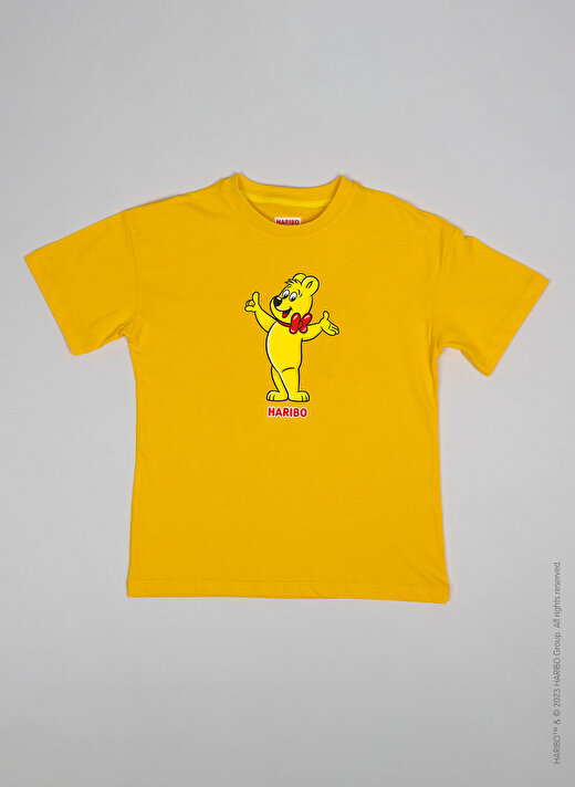 Haribo Baskılı Sarı Erkek Çocuk T-Shirt HRBTXT107 3