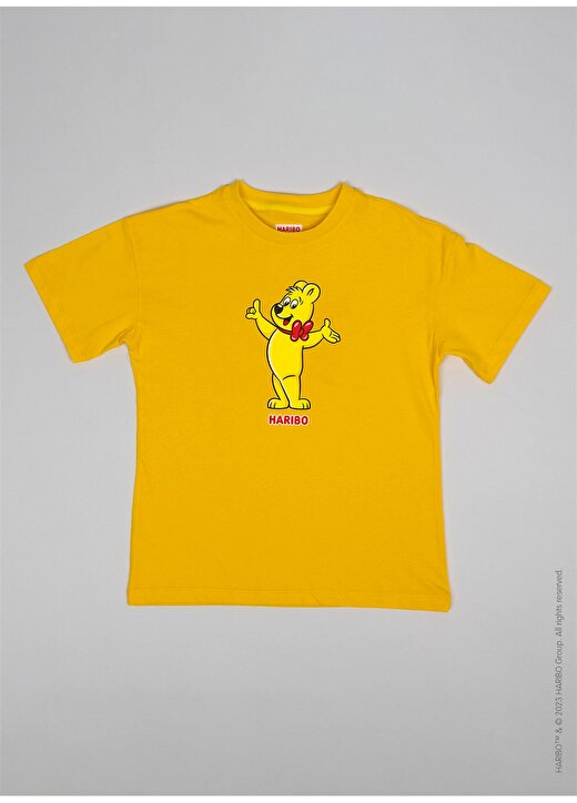 Haribo Baskılı Sarı Erkek Çocuk T-Shirt HRBTXT107 3