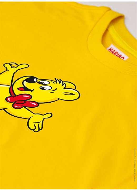 Haribo Baskılı Sarı Erkek Çocuk T-Shirt HRBTXT107 4