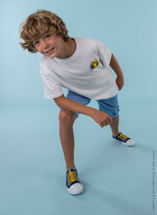 Haribo Baskılı Beyaz Erkek Çocuk T-Shirt HRBTXT100 2