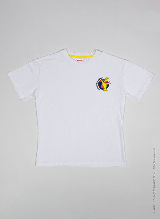 Haribo Baskılı Beyaz Erkek Çocuk T-Shirt HRBTXT100 3
