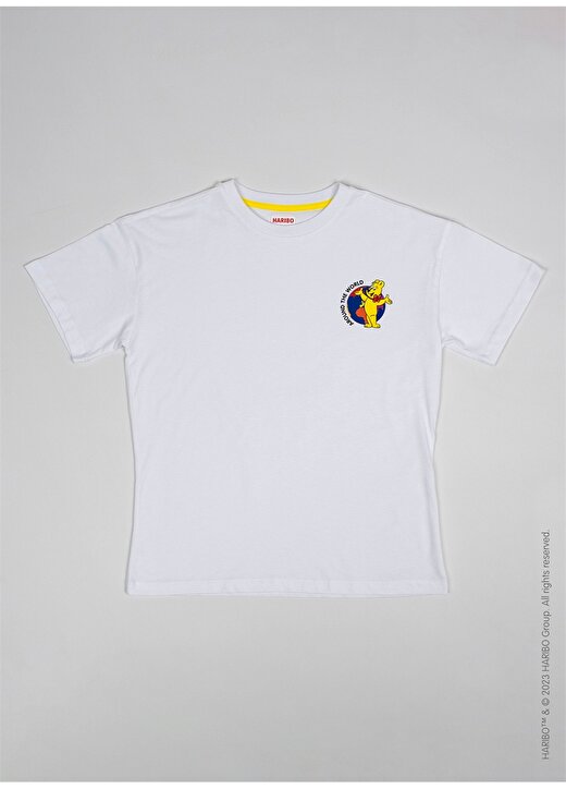 Haribo Baskılı Beyaz Erkek Çocuk T-Shirt HRBTXT100 3