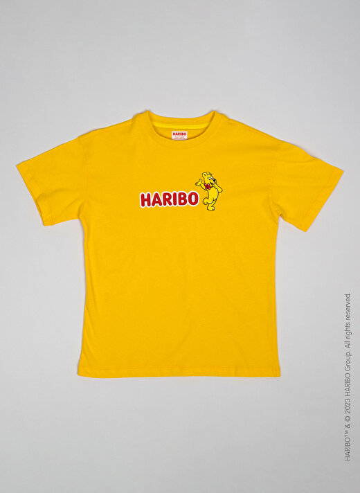 Haribo Baskılı Sarı Erkek Çocuk T-Shirt HRBTXT106 3