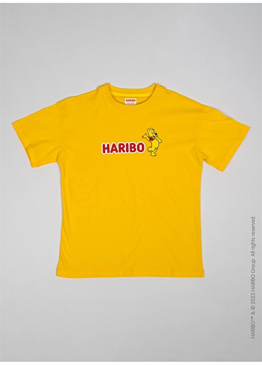 Haribo Baskılı Sarı Erkek Çocuk T-Shirt HRBTXT106 3
